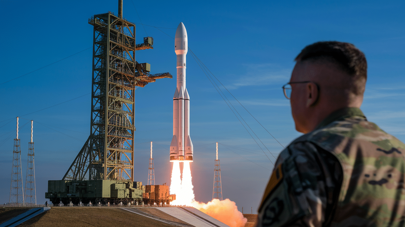 A US military official oversees the HIMARS rocket system launch in Taiwan, highlighting the collaboration and advanced technology involved.