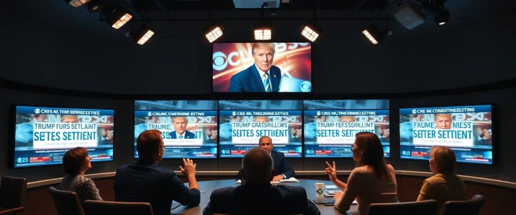 CBS News editorial meeting with staffers expressing concern over the recent  million settlement with Donald Trump