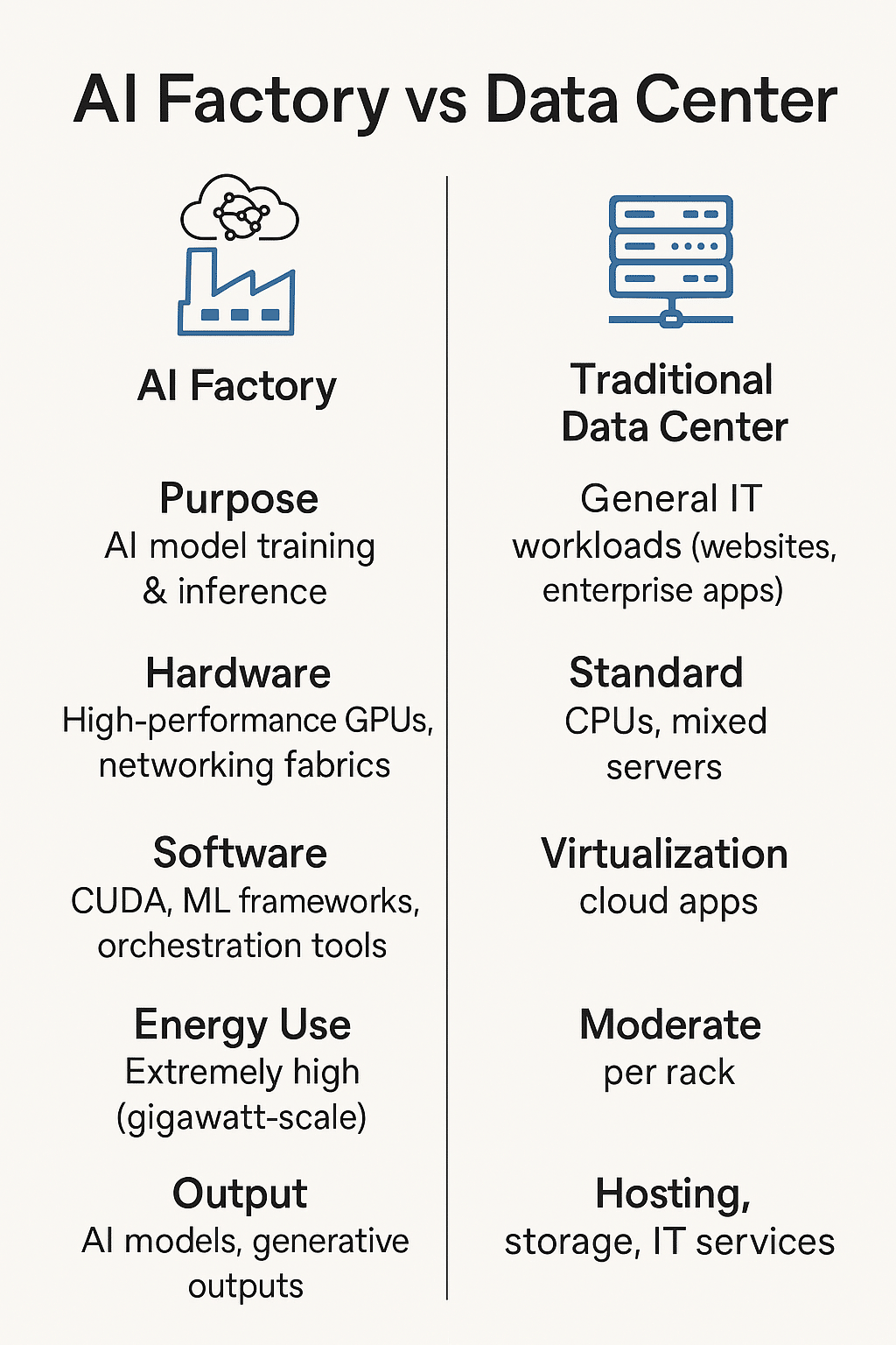 AI Factory vs Data Centers