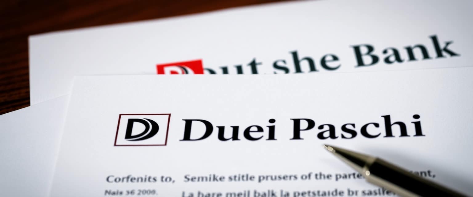 Legal documents detailing lawsuit against Deutsche Bank CEO