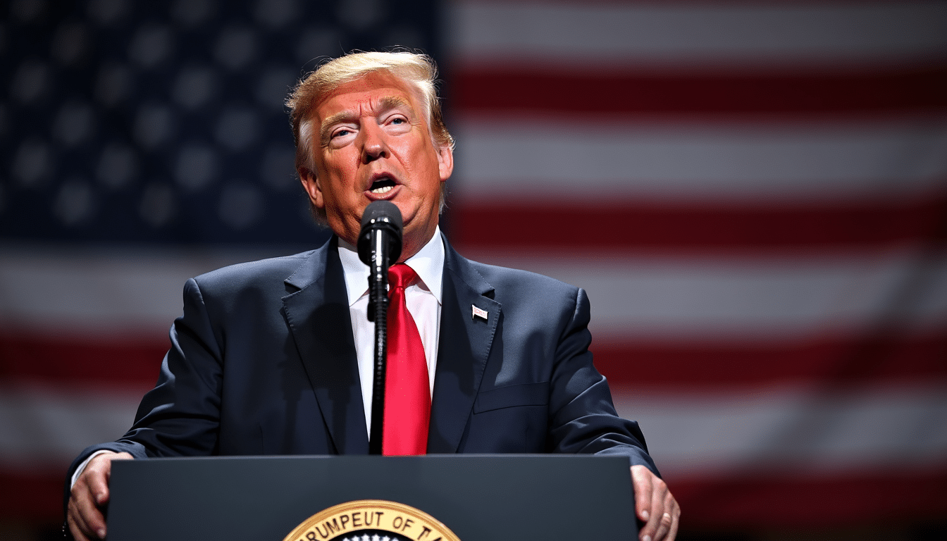 Donald Trump announcing military deployment to Portland.